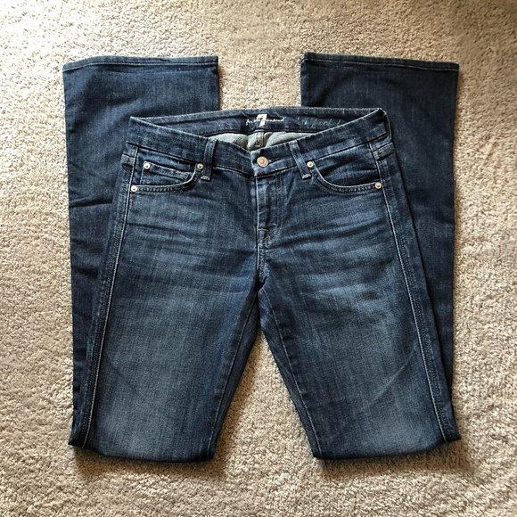 2 Pairs 7 For All Mankind A Pocket Jeans - Picture 6 of 6